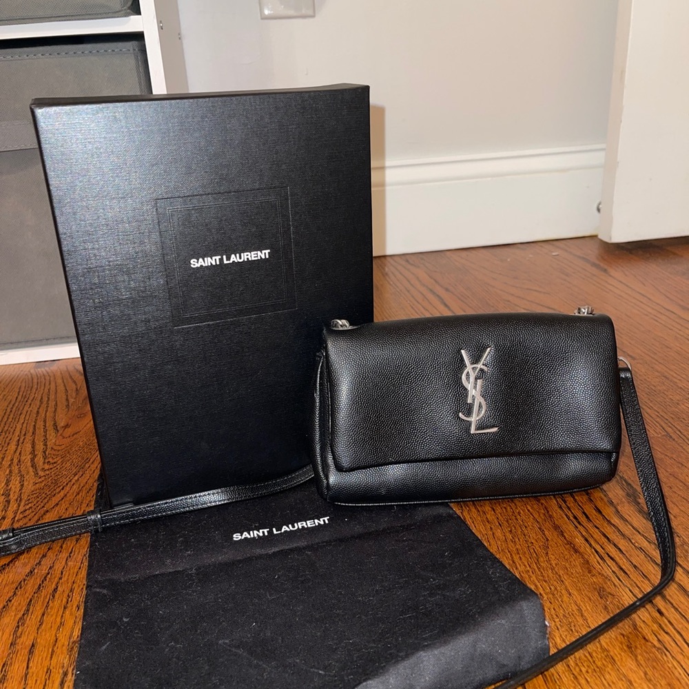 Yves Saint Laurent (YSL) Authentic Hollywood Crossbody perfect condition black